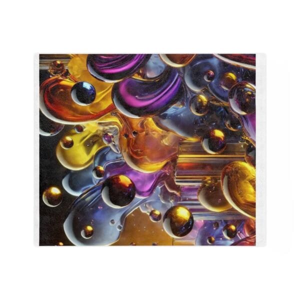 Liquid Abstract Microfiber Blanket