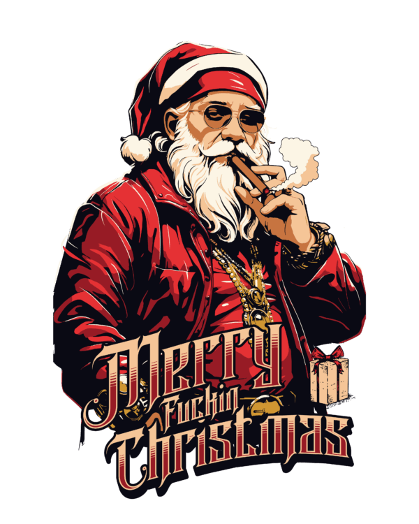 Merry (fuckin) Christmas Graphic Tee - Image 5