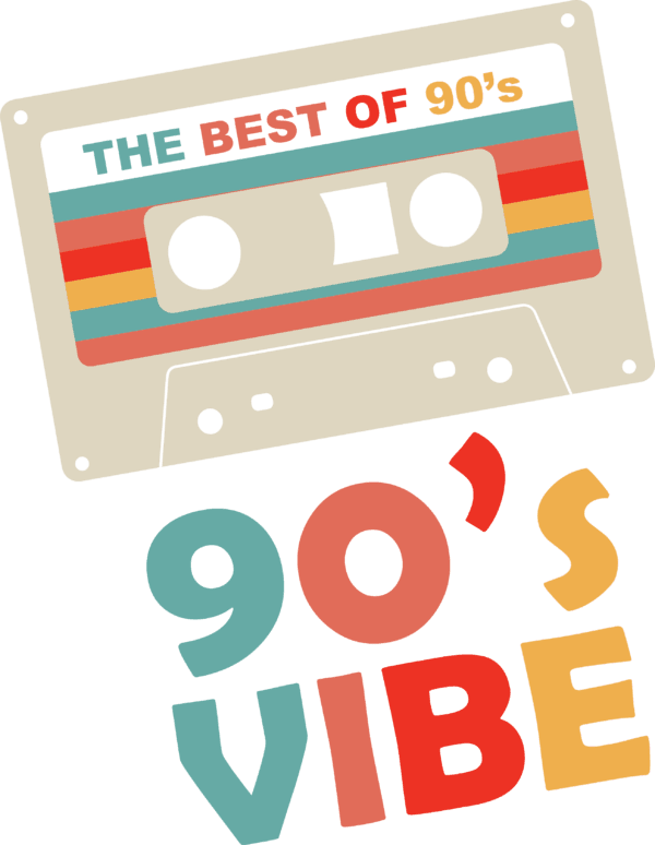 90's Vibe" Retro Cassette T-Shirt – Relive the Best of the 90s! - Image 3