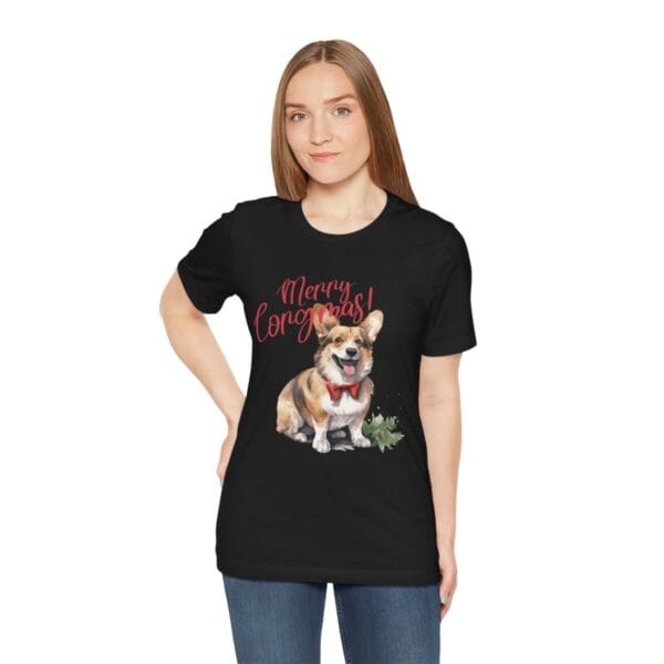 Merry Corgi Design T-shirt - Image 3