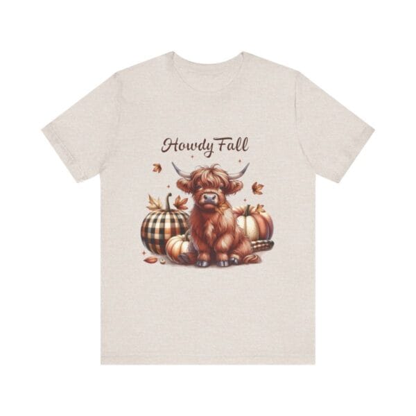 Howdy Fall Highland Cow T-Shirt – Cute Autumn Graphic Tee