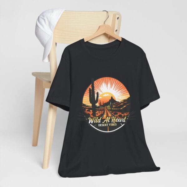 Wild At Heart Desert Vibes T-Shirt – Sunset Cactus Graphic Tee