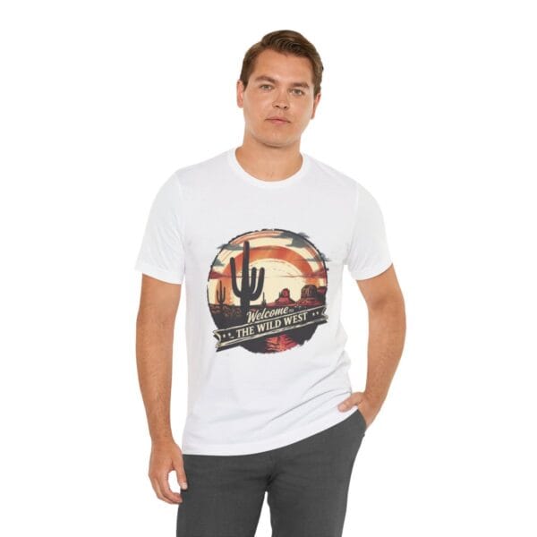 Welcome to the Wild West T-Shirt – Bold Desert Adventure Graphic Tee - Image 3