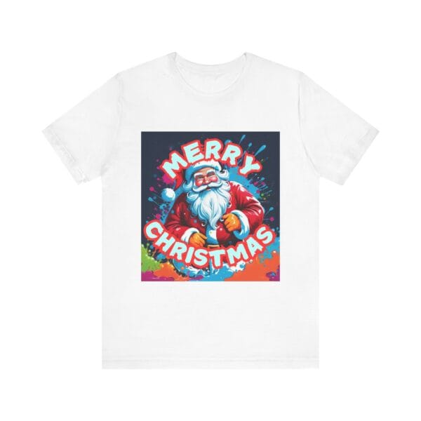 Spread Holiday Cheer with Our Merry Christmas T-Shirt Featuring Santa Claus - Image 3