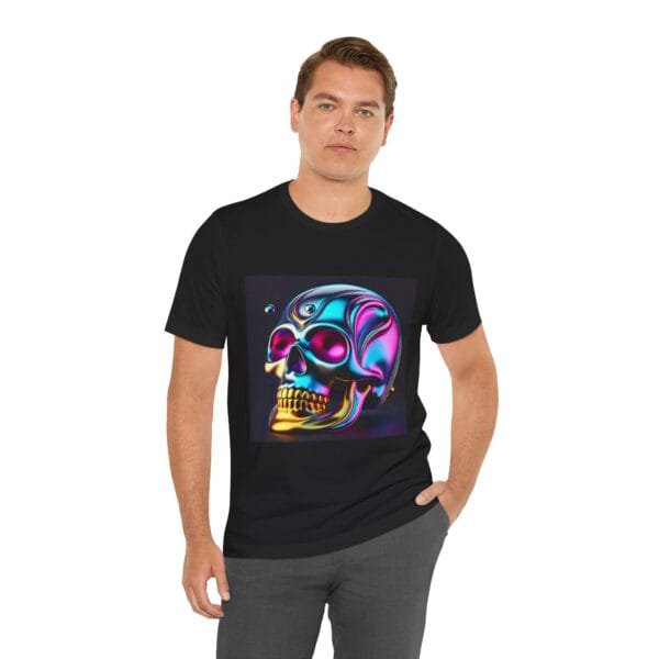 Embrace Your Inner Rebel: The Psychedelic Skull Graphic Tee - Image 3