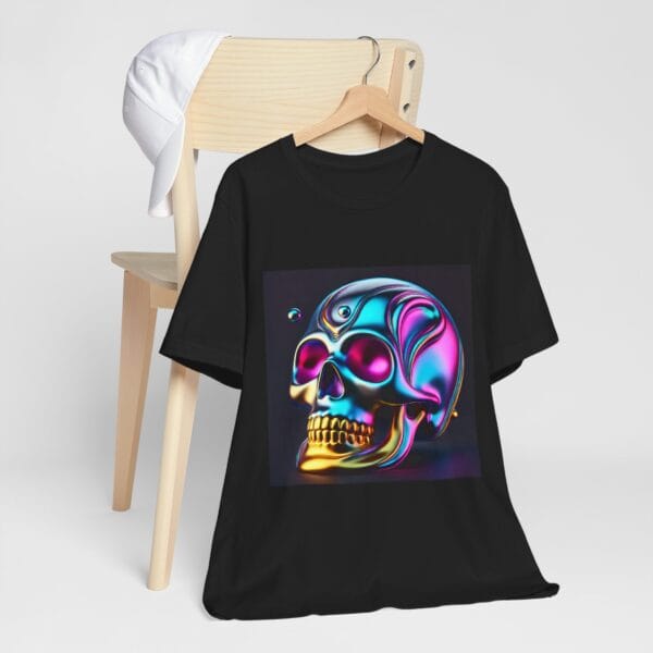 Embrace Your Inner Rebel: The Psychedelic Skull Graphic Tee - Image 2