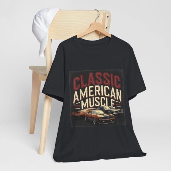 Muscle Tee - Classic American Muscle Design - Image 3